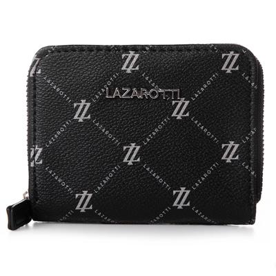 Geldbörse LAZAROTTI "Palermo Geldbörse 11 cm", Damen, schwarz, Kunstleder, Kleinlederwaren