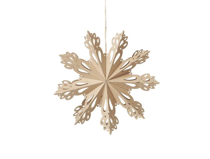 Broste Copenhagen Décoration de Noël Snowflake natural Ø30 cm