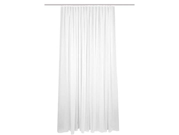 HOMEbasics 41694 Store Flamie Rideau Transparent Blanc 145 x 300 cm