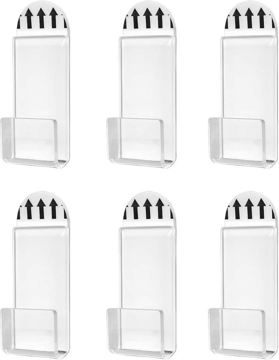 Set van 6 moderne acryl vinyl record wall mount planken voor album display en muziekcollecties