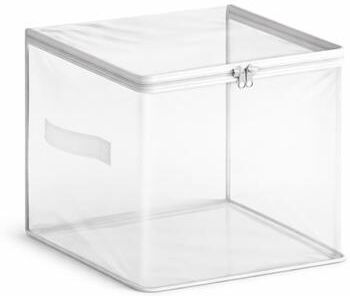 Sorbus Clear Storage Bag - Foldable Large Plastic Bags with Zipper & Carry Handles