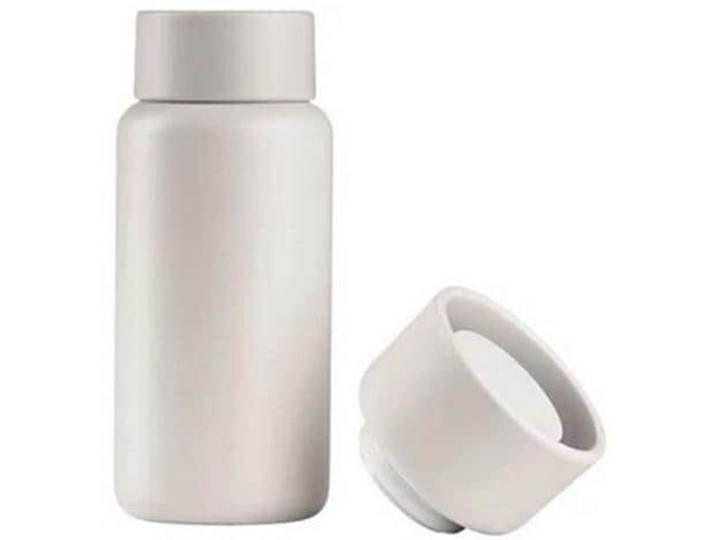 Trinkflasche Zone Denmark Weiss Edelstahl 400 ml Spülmaschinenfest