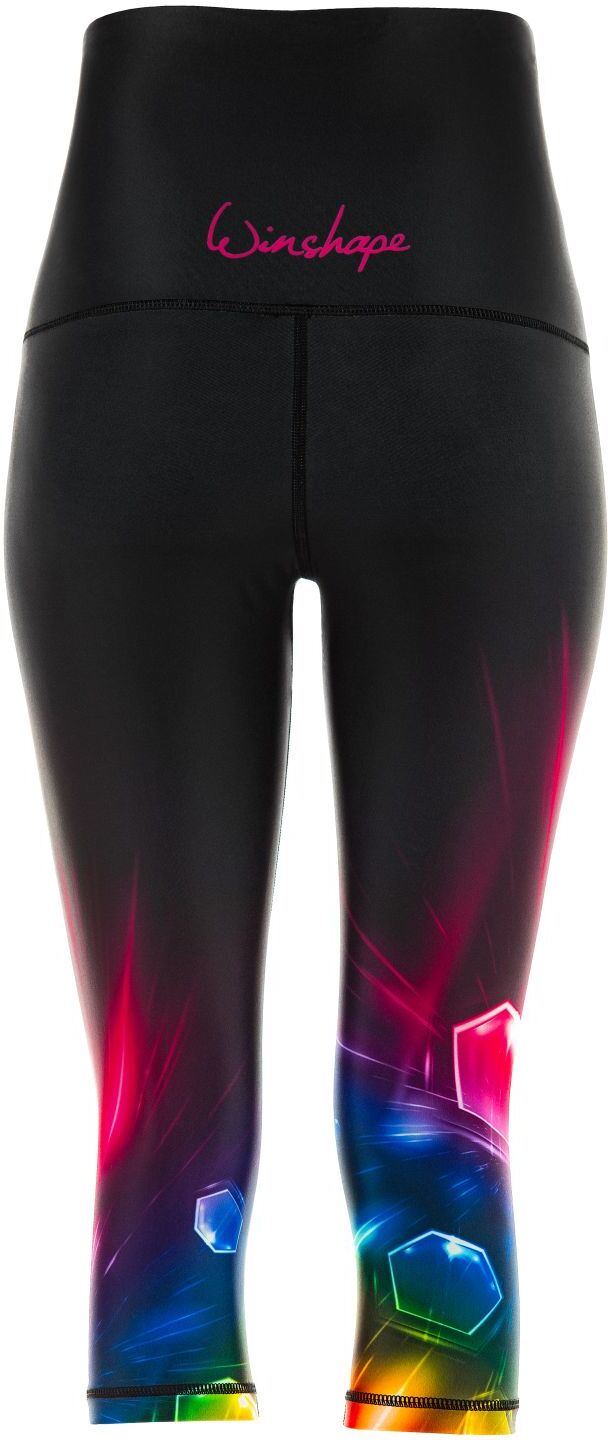 Leggings WINSHAPE "HWL202-Cosmic", Damen, Gr. M, Normalgrössen, schwarz (cosmic), 80% Polyester, 20% Elasthan, Hosen Leggings, Core-Stability-Bund mit Bauch-Weg-Effekt cosmic M, Normalgrössen