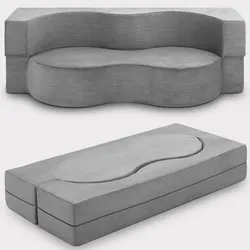 GÄSTESOFA Leova 200x90x30cm Hellgrau