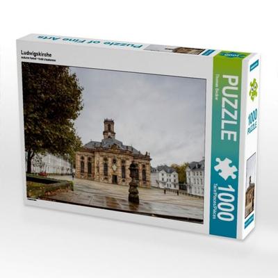 CALVENDO Puzzle Ludwigskirche 1000 Teile Puzzle quer | 1000 Teile Lege-Größe 64 × 48 cm Foto-Puzzle für glückliche Stunden