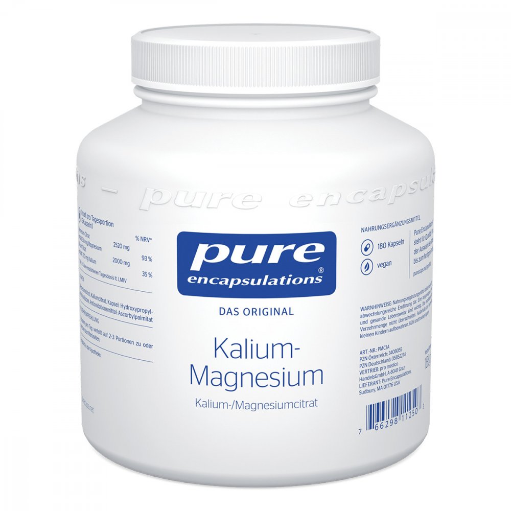 pro medico GmbH Pure Encapsulations Kalium Magnesiumcitrat Kapseln 05852274
