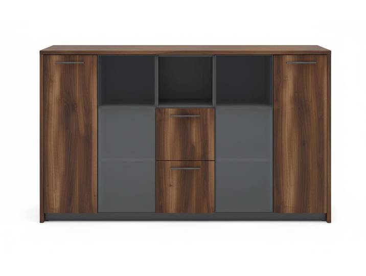 JVmoebel Sideboard Elegantes Sideboard Modernes Design Braun Grau Einfarbig