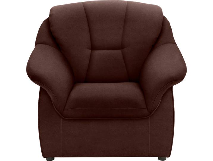 Sessel DOMO COLLECTION Faenza für kleine Räume, zeitlos und elegant, kompakte Masse , braun (dunkelbraun), B:83cm H:88cm T:82cm, 100% Polyester, Sessel, Sessel