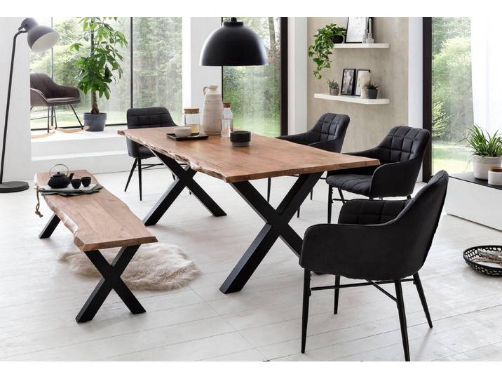 Home affaire Esstisch Manhattan, mit Baumkante