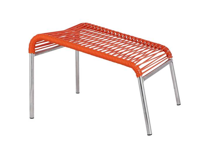 Fiam Loungehocker, Orange, Alu, Metall, Kunststoff, Uni, rechteckig, 46x38x56 cm, Loungemöbel, Lounge-Hocker