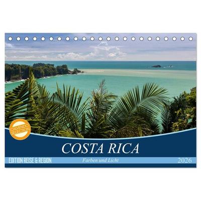 COSTA RICA Farben und Licht (Tischkalender 2026 DIN A5 quer), CALVENDO Monatskalender