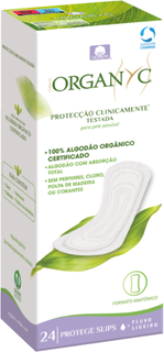 Organyc Pensos Higénicos Diários Fluxo Ligeiro 24 un