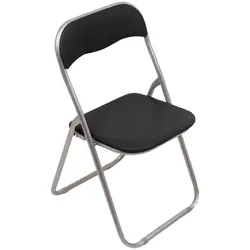 Dmora Antenore - Klappstuhl, Schwarz, ein Stuhl