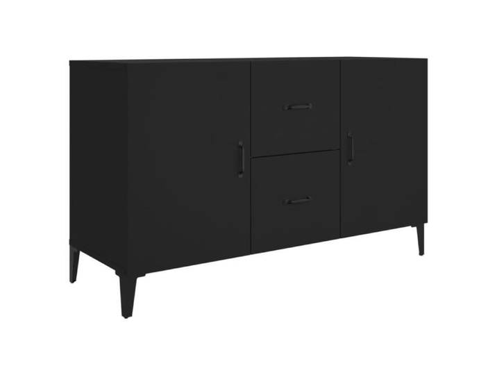 Buffet bas - FYDUN - A812520 - Noir - Bois d'ingénierie - 100x36x60 cm