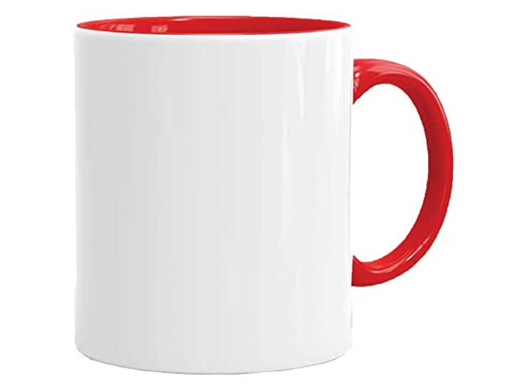 Sublimationstassen ohne Druck AAA Grade Einzeln oder im Set Fototasse für Sublimationsdruck Leere Tassen für Hitzepressen-Thermo-Sublimation (24 Stück, Rot)