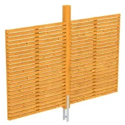 Skan Holz Rückwand passend für Einzel-Carport Spessart eiche hell