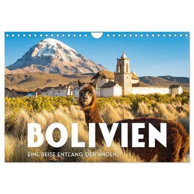 Bolivien - Eine Reise entlang der Anden. (Wandkalender 2027 DIN A4 quer), CALVENDO Monatskalender