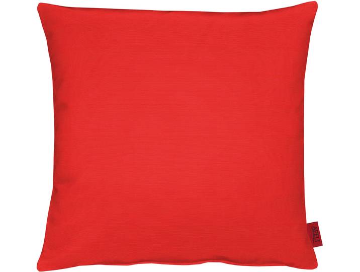 Dekokissen APELT 4362 Rips, 1 Stk., Uni, Wasser/Schmutzabweisend - Inklusive Füllung Gr. 1, rot (rot, unifarben), B:39cm L:39cm, Mischgewebe, Dekokissen_Sitzkissen_Kissenhüllen, Dekokissen, Wasser- und Schmutzabweisend, Inklusive Füllung, dezentes Design