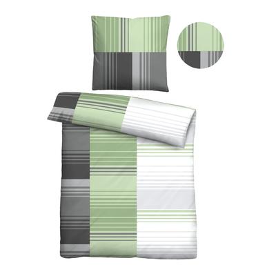 Bettwäsche "0040561", braun (fichte), B/L: 155cm x 200cm, 1 Stk., 1 Stk., Renforcé, B/L: 80cm x 80cm, 2 Stk., Renforcé, Obermaterial: 100% Baumwolle, CASTELL - MARKENBETTWÄSCHE, Bettwäsche, Bettwäsche, hautsympathisch, 100% Baumwolle,...