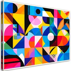 LEINWANDBILD Bunte Abstraktion 100x70cm