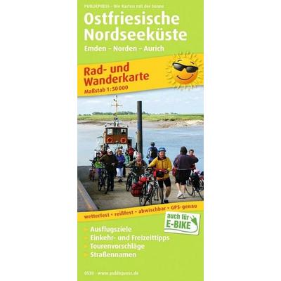 Publicpress Rad- und Wanderkarte Ostfriesische Nordseeküste, Westlicher Teil 1:50.000, Sonstige von , KOMPASS Freytag & Berndt, 978-3-7473-0530-0