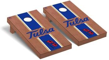 Skip's Garage University of Tulsa Golden Hurricane 2x4 Pro Cornhole Boards - V2