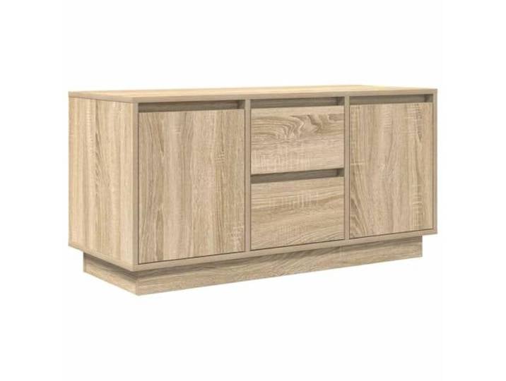 vidaXL TV-Schrank mit LED-Leuchten Sonoma-Eiche 100x41x50 cm