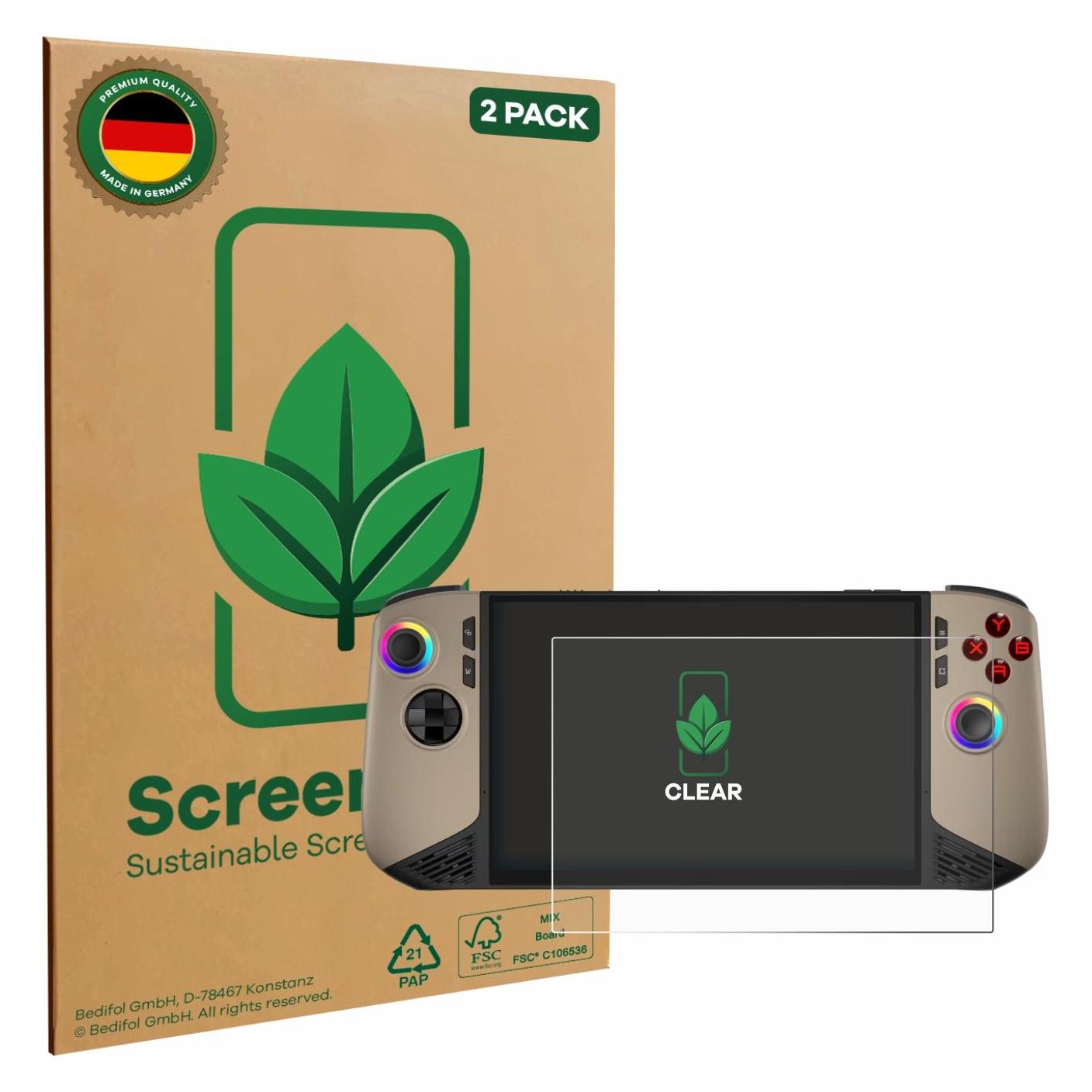 ScreenLeaf Schutzfolie für MSI Claw 8 AI+ Displayschutz Display Schutz Folie Klar Transparent (6158337)