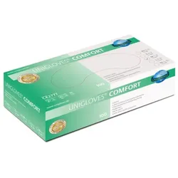 UNIGLOVES Latexhandschuhe COMFORT 1203 puderfrei Gr. M Box a 100 Stück