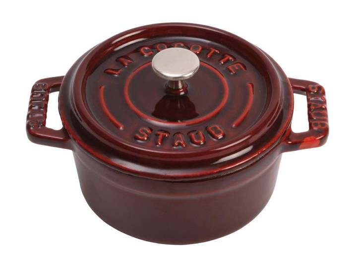 Bräter STAUB Mini Cocotte , weinrot, Ø:10cm, Töpfe, Bräter