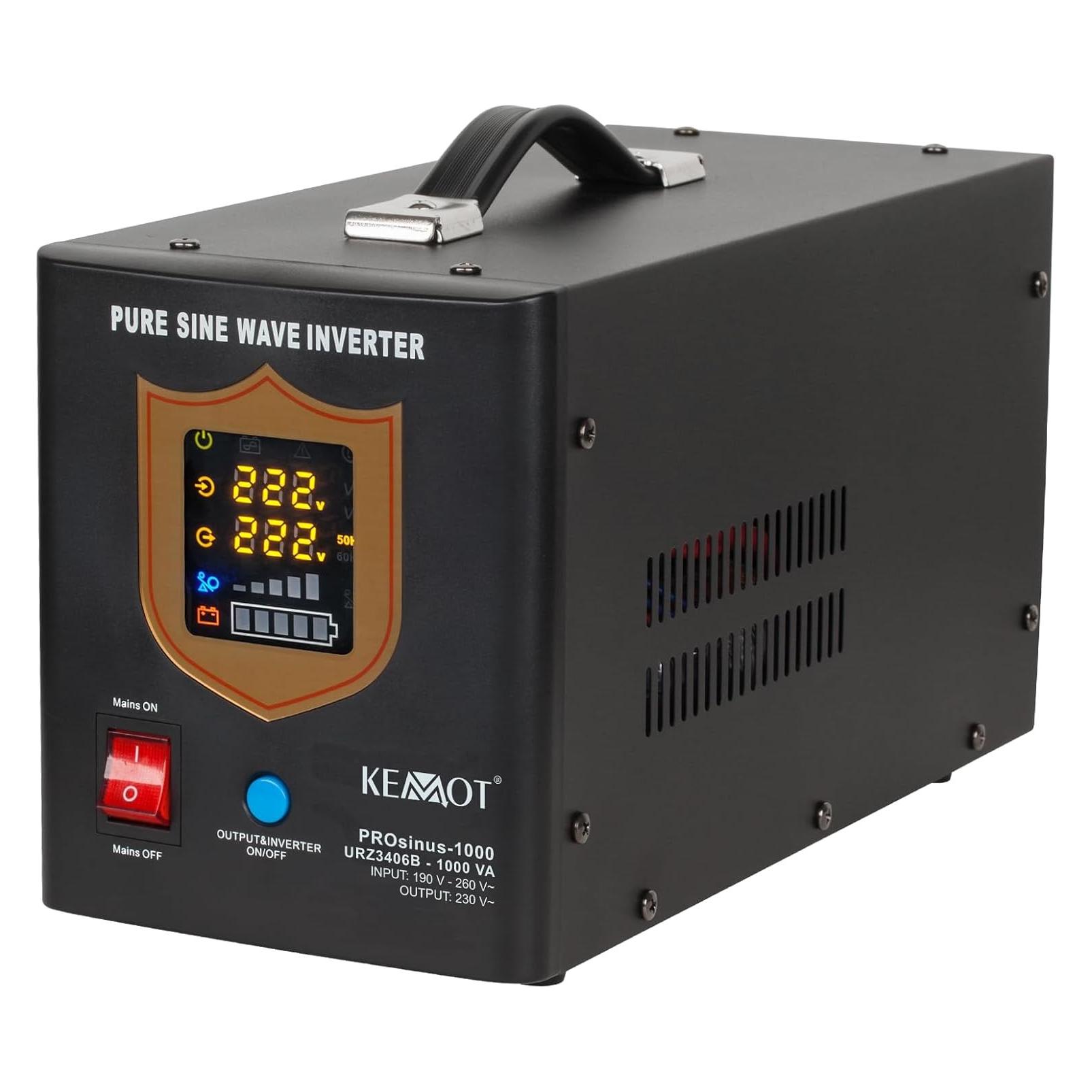 Kemo Unterbrechungsfreie Stromversorgung 700W 12V/230Vac PROsinus-700 (1000 VA, 700 W) (URZ3406B)