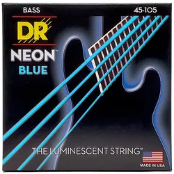 DR Strings Neon Blue NBB-45 Medium - Saiten E-Bass