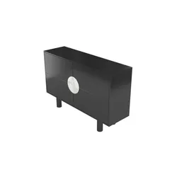 Sideboard  Zoe , schwarz , Maße (cm): B: 140 H: 90
