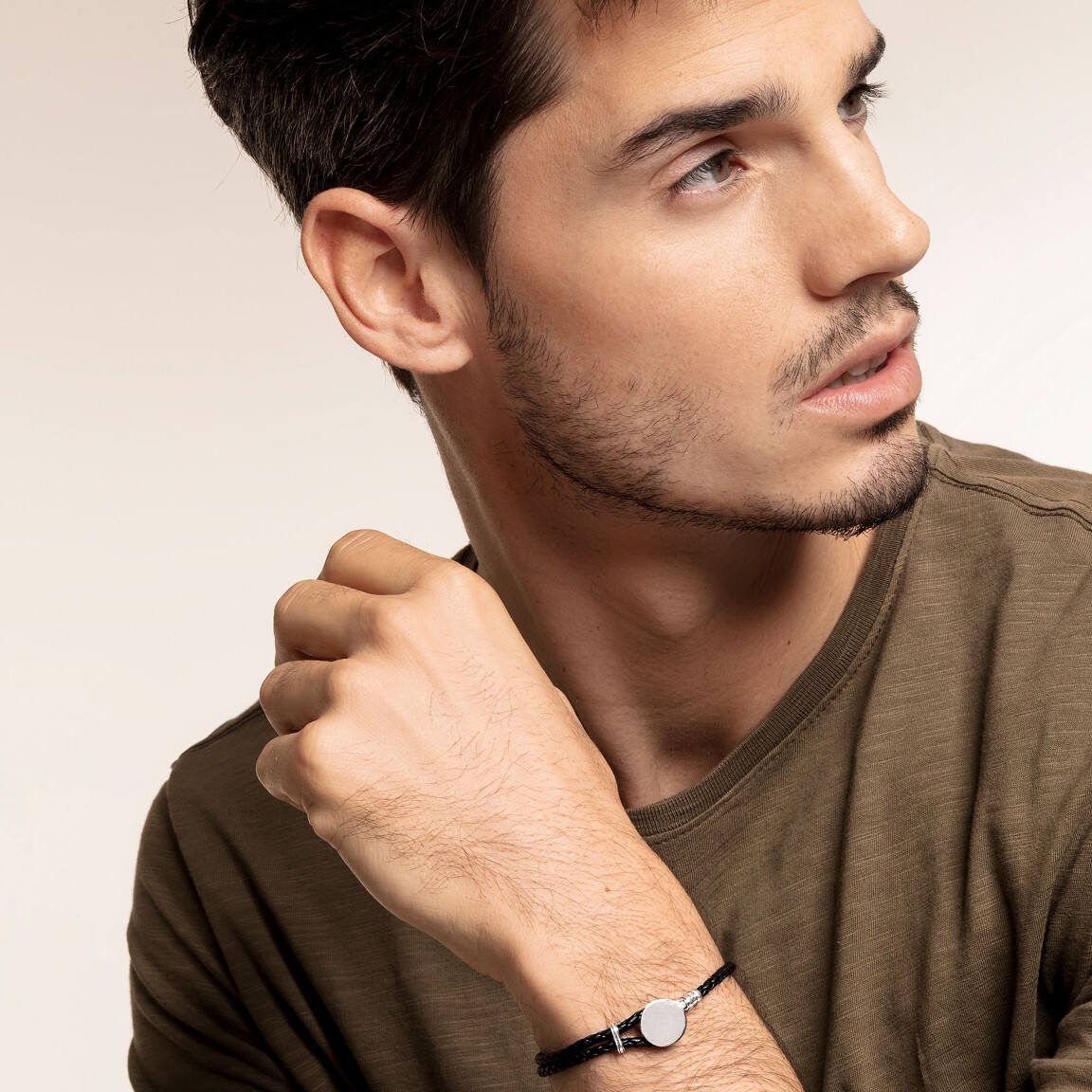 Thomas Sabo Bricka läderarmband A1863-682-11