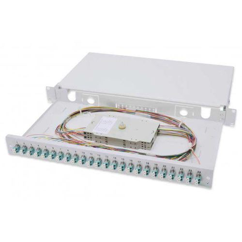 Digitus Ausziehbare Glasfaser - Spleissbox 1U Equipped 24xLC Duplex