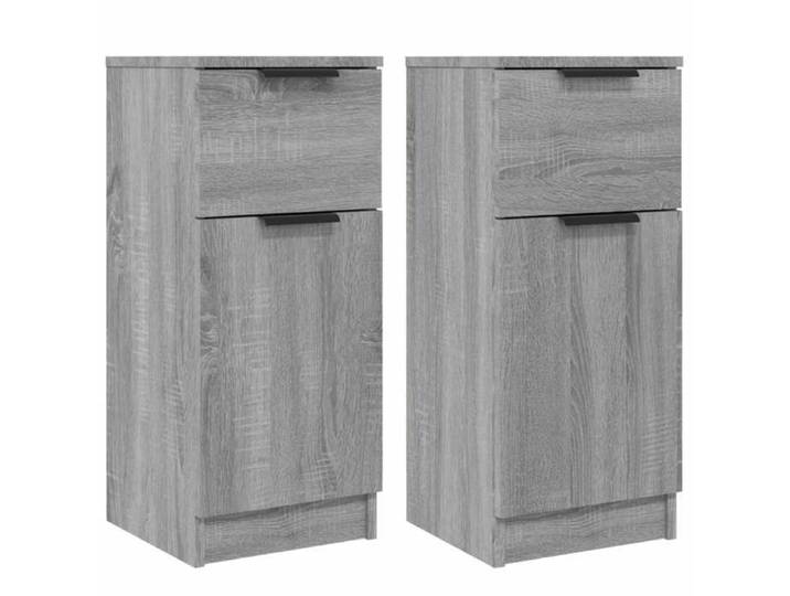 Buffets bahut 2 pcs - CLOUD - Sonoma gris - 30x30x70 cm - Bois d'ingénierie J2835
