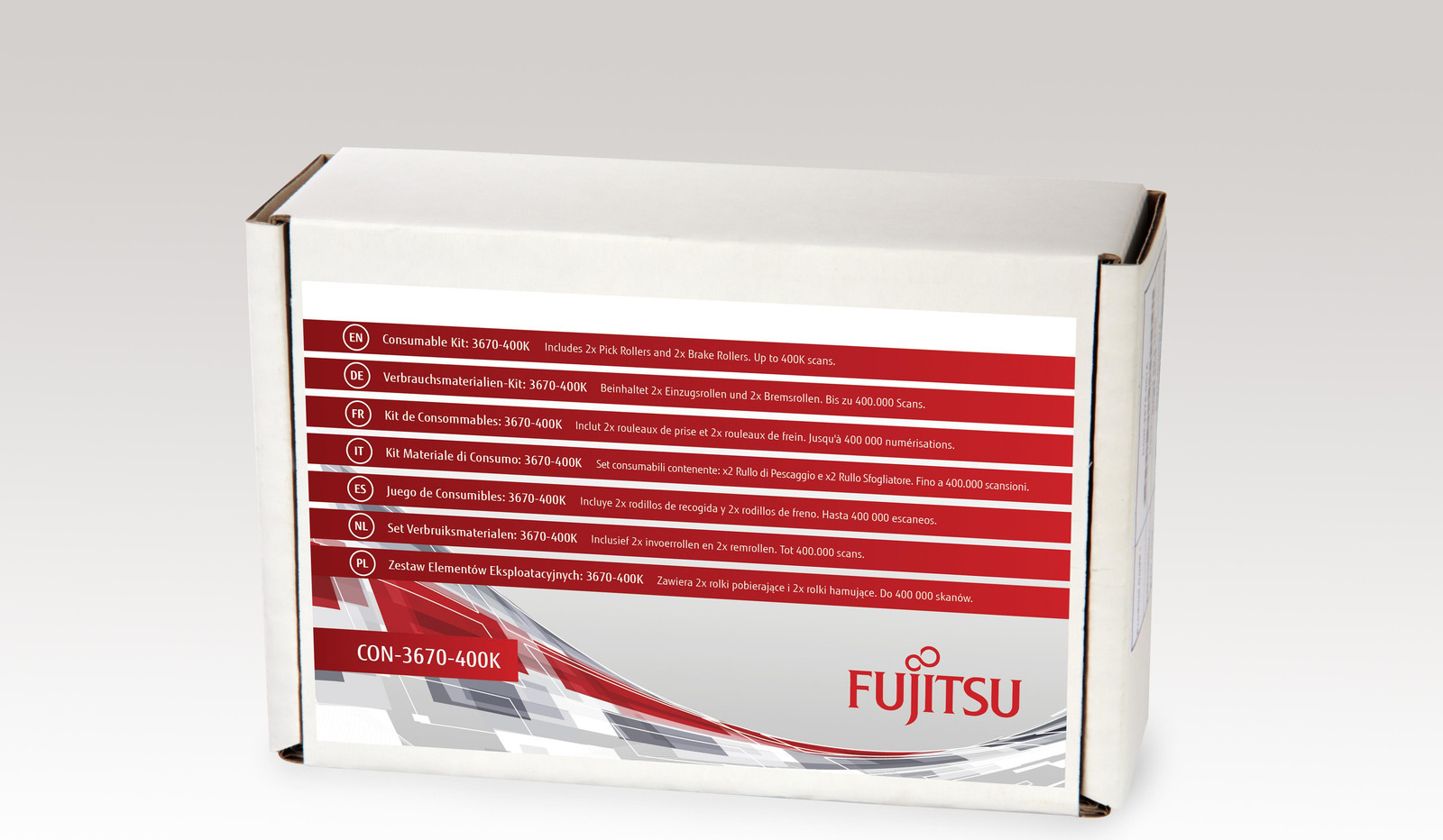 Fujitsu Verbruiksmaterialenkit 3670-400K voor Scanner