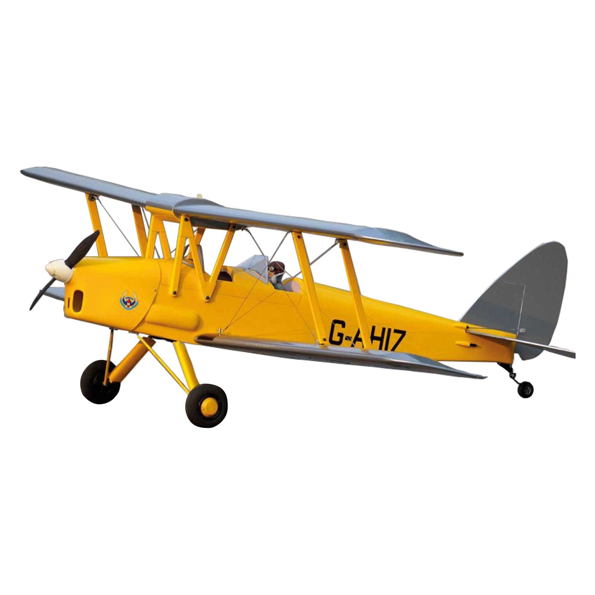 Vq Models Tiger Moth DH.82 (gelb/silber) / 1400 mm (Motorflugzeug) (15483)