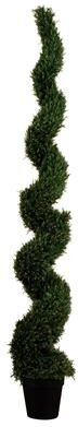 Nearly Natural 8' UV Resistant Rosemary Spiral Topiary Tree (Indoor/Outdoor) - Green