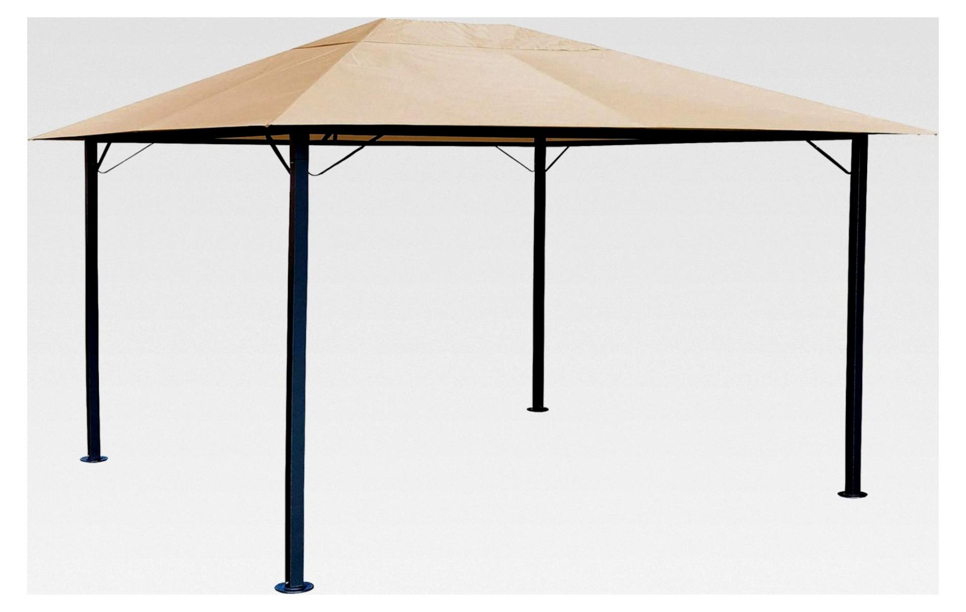 Metall Gartenpavillon Nizza 3x4m Antik Partyzelt Sand