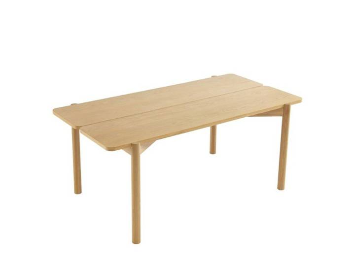 Table à manger AGATA placage chêne 180cm