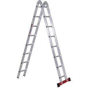 Euroline Gelenkleiter Nr. 317, 3170108, Länge 4,60m, mit 2 x 8 Sprossen