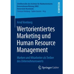 Wertorientiertes Marketing und Human Resource Management, Fachbücher von Arnd Vomberg