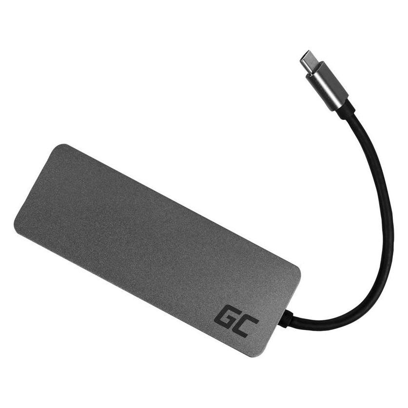 GreenCell Schnittstellen-Hub USB 3.2 Type-C zu USB A (USB-C, 7 Ports) (AK50)