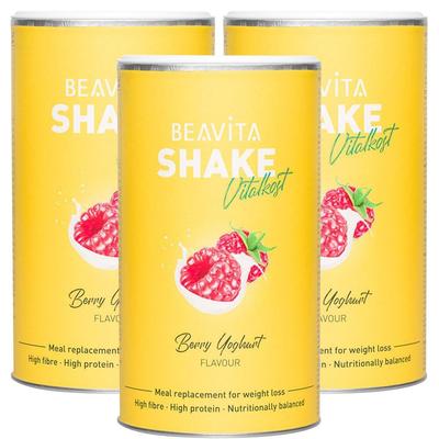 Beavita 2 Wochen Diät-Paket, Himbeer-Joghurt 3x572 g Pulver
