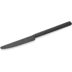 24x Menümesser SLATE, 22,5 cm, mit schwarzer PVD Beschichtung, Oberfläche in Schiefer-Optik, Chromstahl 13/0