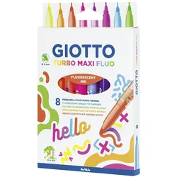 6x Giotto, Malstifte, Maxi Fluo (8x)
