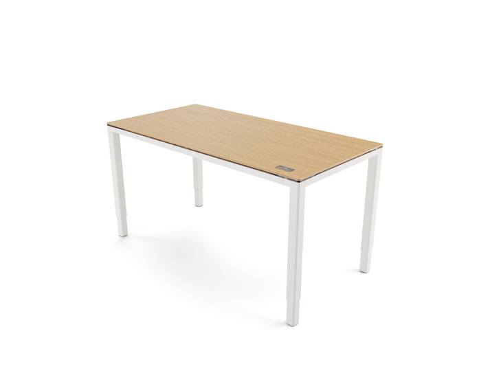 Desk Four 200x100 - Bamboo/White