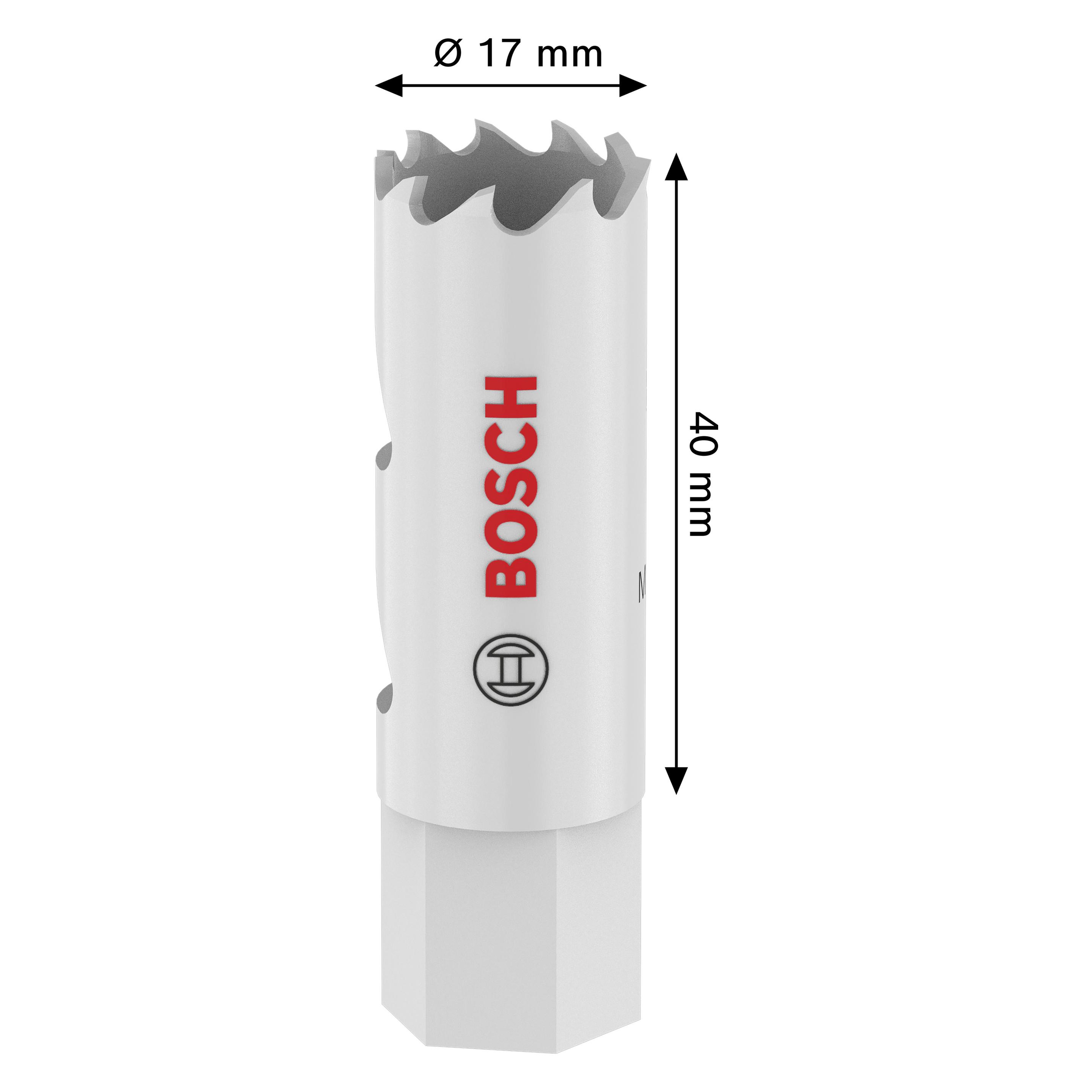 Bosch Professional Zubehör Multi Material Lochsäge, 17 mm (17 mm) (2608594560)