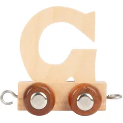 small foot, Holzbuchstaben + Stoffbuchstaben, - Holzbuchstabenzug - G - 12 Stück